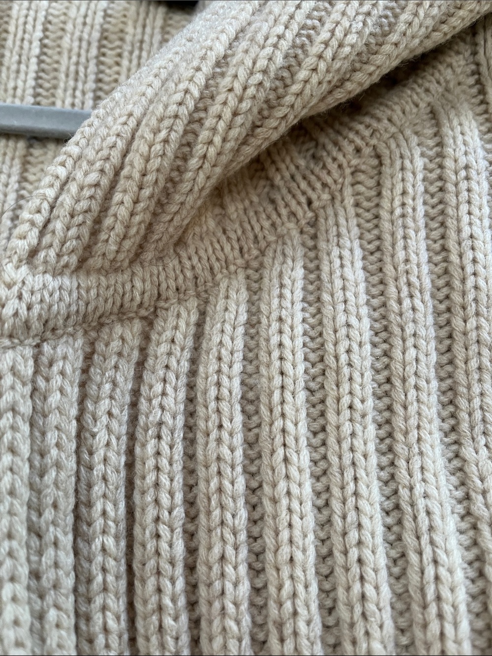 The Limited wide collar a tie-front belt 100% Lambswool Cardigan Sweater size M - Picture 6 of 6